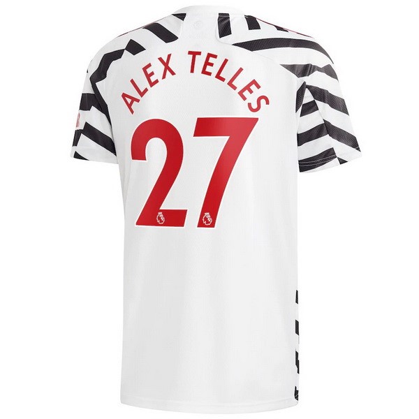 Maillot Football Manchester United NO.27 Alex Telles Third 2020-21 Blanc